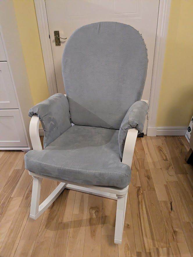 Nursery rocking chair blue/grey colour