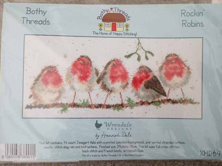 Bothy threads Rockin Robins counted cross stitch kit