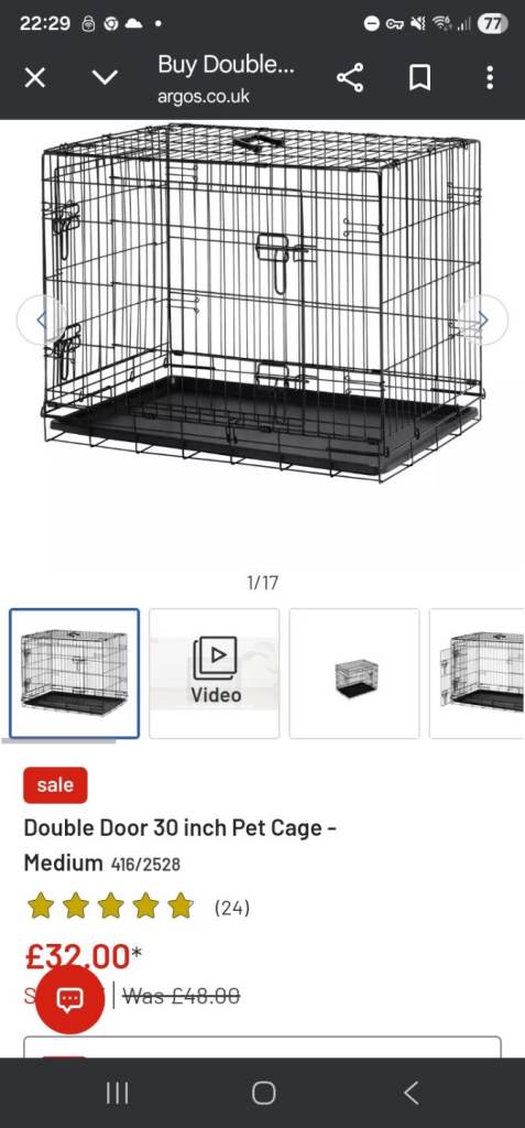 New medium pet cage 