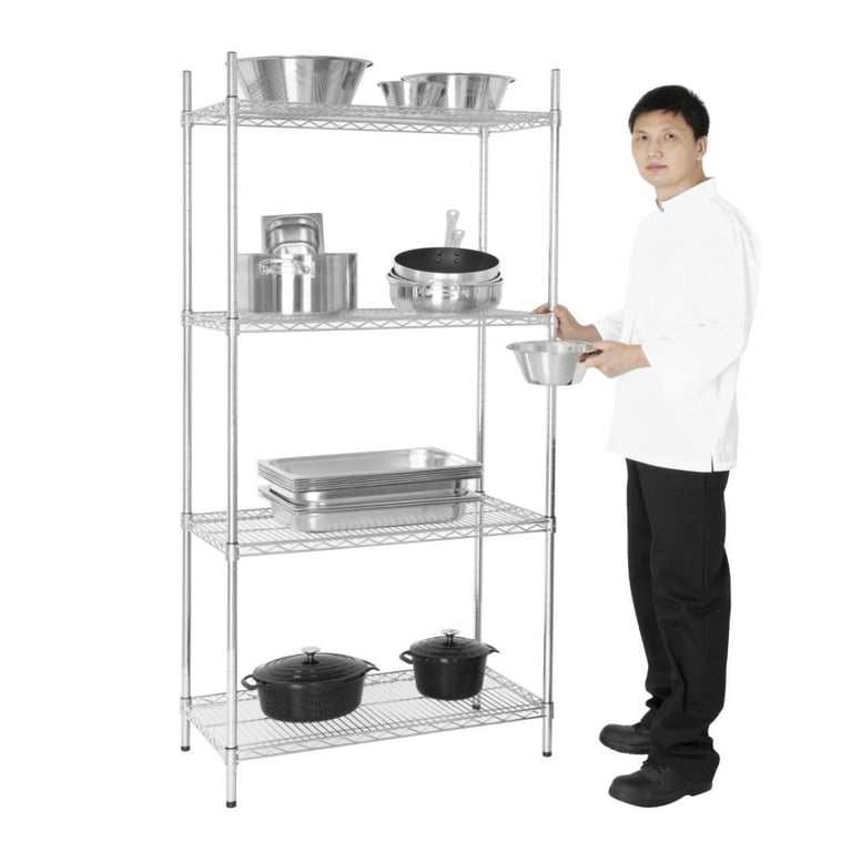 Galvanised Zinc 4 Tier Wire Shelving Kit 915x460mm