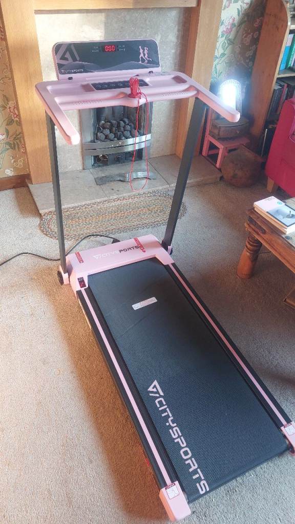 CITYSPORTS Folding Electric Treadmill - Pink