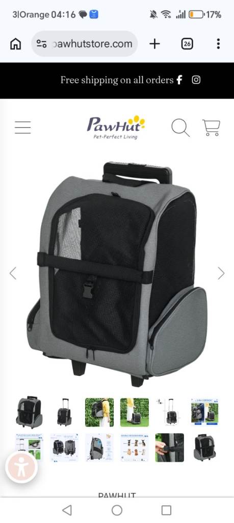Brand New Trolley and Rucksack for cats/small dogs 