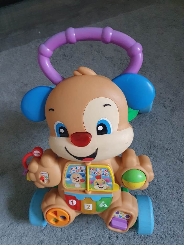 Fisher-Price Laugh & Learn Stride-to-Ride Puppy Walker – Good Condition