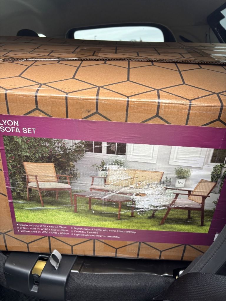 Lyon Sofa Set (New) - Stylish Rattan Effect Garden Furniture