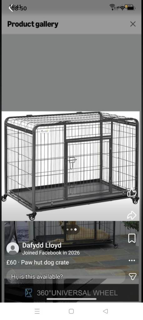 Pawhut dog crate large