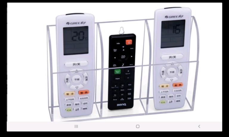 Clear acrylic remote control holder new 