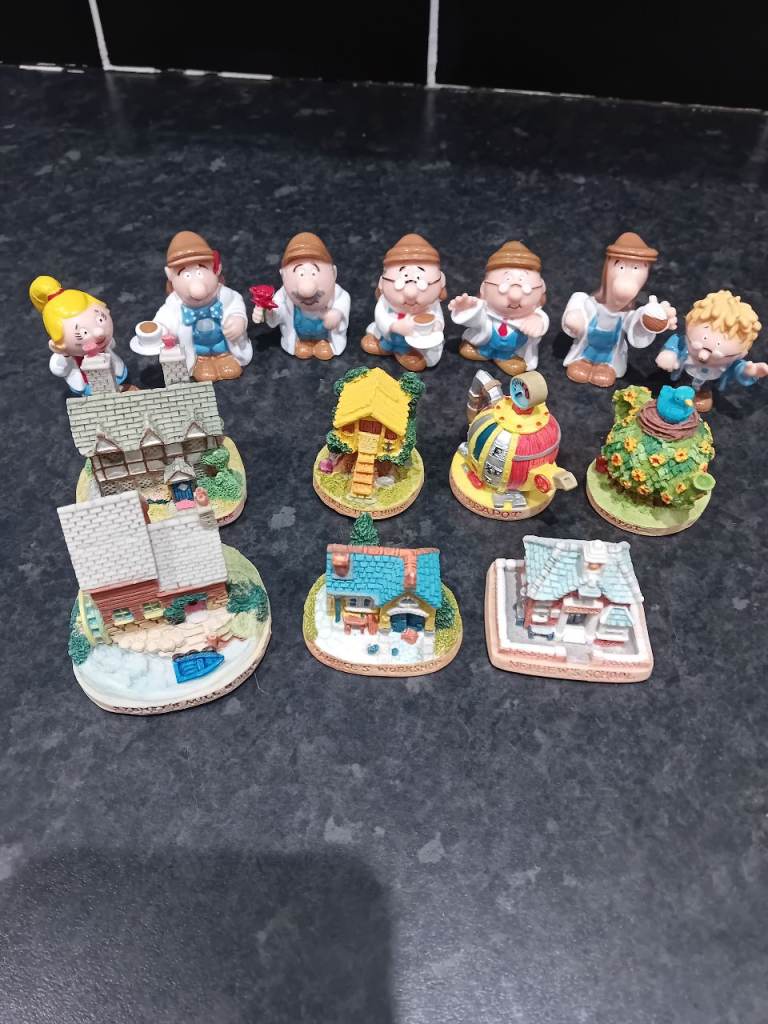 Tetley Tea collectables figures and houses
