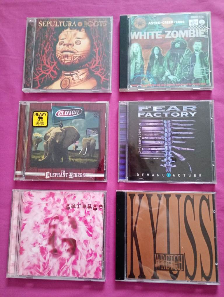 HEAVY METAL/GROOVE METAL(3) - SEPULTURA, FEAR FACTORY & WHITE ZOMBIE. Sold individually.