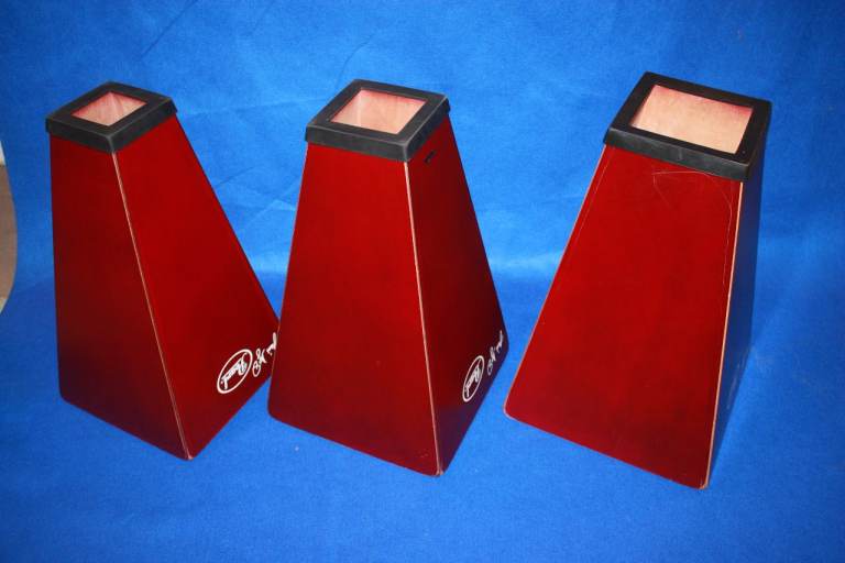 Set of 3 Pearl Jesus Diaz Wedge Cajons ~ With Cases ~ 10in + 11in + 12in ~ All 18in High ~ £325 ono