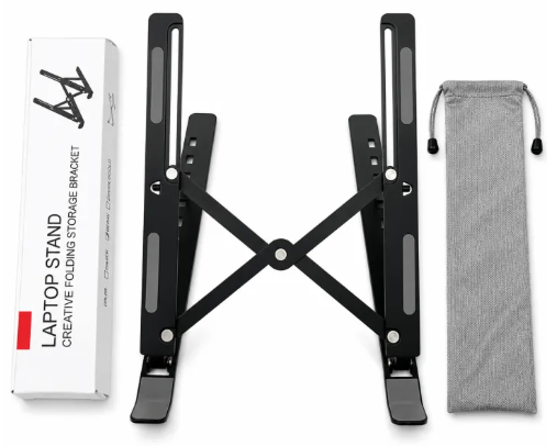 Foldable Laptop Stand, Black, 14- to 18-inch laptops