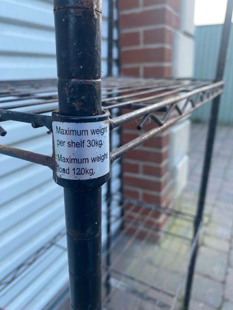Metal shelves 