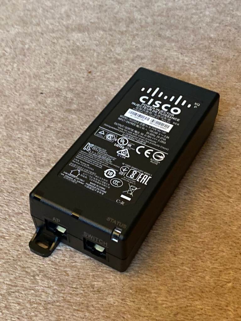 Cisco Power Injector 341-0556-01A0 POE16U-1AF, POE Adapter, 56V 0.285A