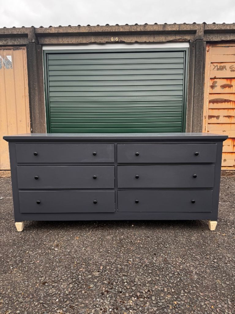 6-Drawer Wide Chest of Drawers