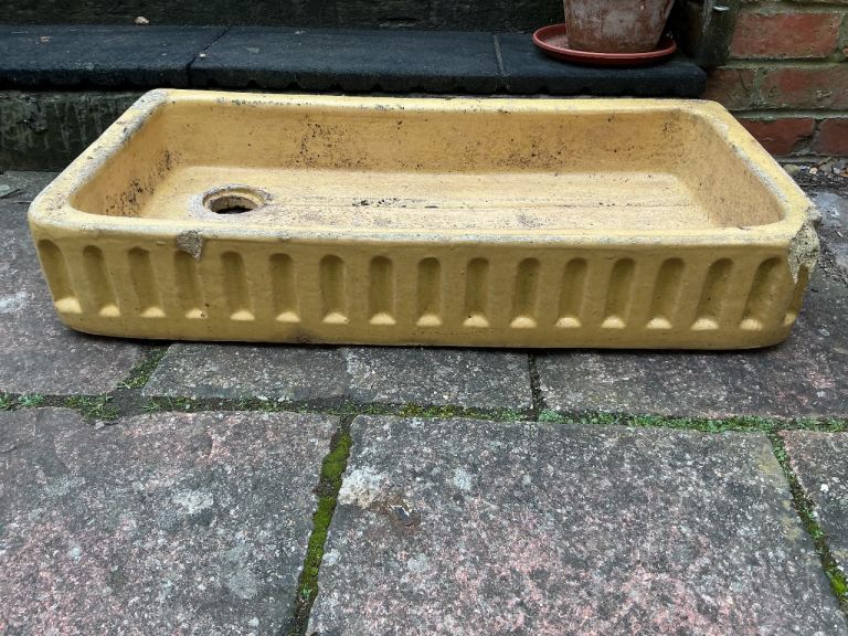 Vintage garden sink planter