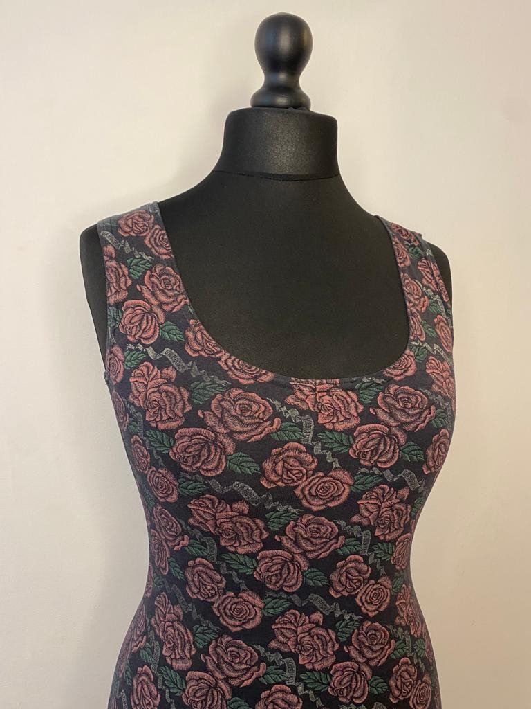 JOHNSON’S (LONDON) La Rocka Roses Singlet c1983