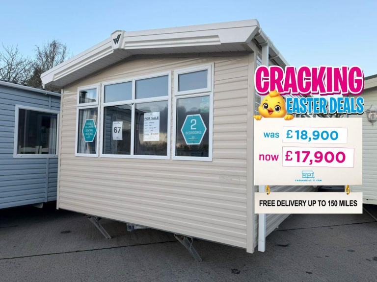 2 Bed Willerby Static Caravan - DG, CH - Offsite Sale - Private Land, Self Build
