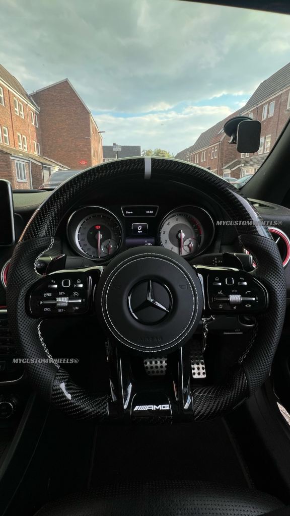 Mercedes Carbon Fiber Steering Wheel Full Set New