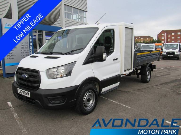 2020 Ford Transit 350 EcoBlue 130 bhp rwd tipper with side pod and tow bar 2.0 2dr Chassis Ca Cha...