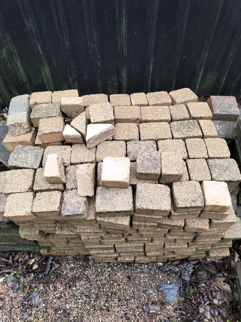 Loads of paving bricks
