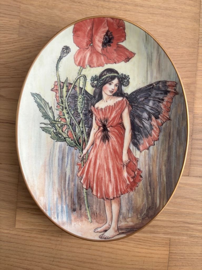 Royal Worcester The Poppy Fairy hanging plate boxed