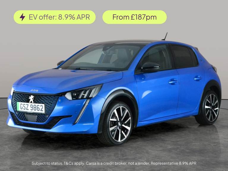2023 Peugeot E-208 50kWh GT Hatchback 5dr Electric Auto (7.4kW Charger) (136 ps) - BLIND SPOT  Ha...