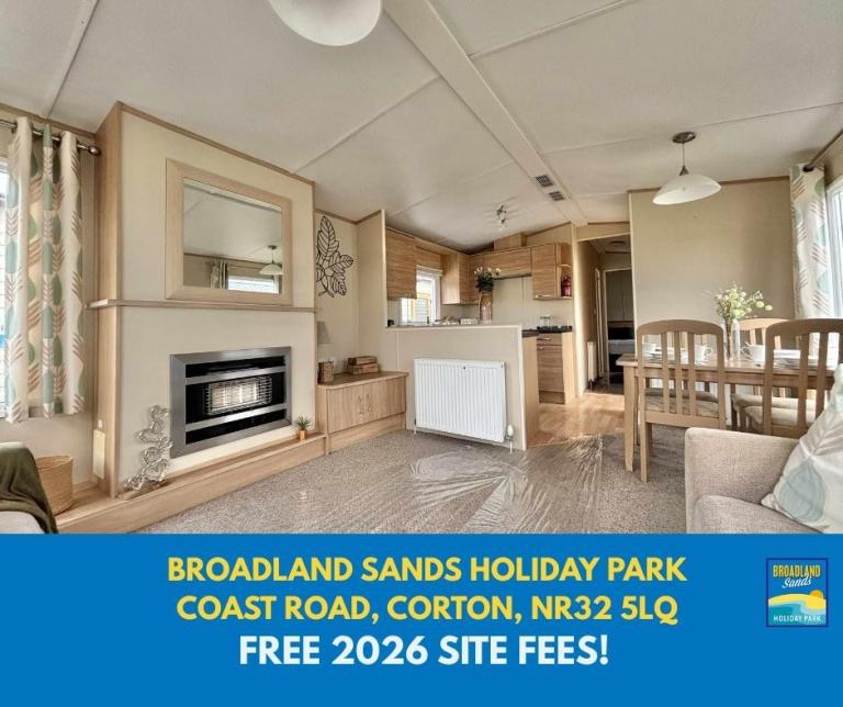 CHEAP STATIC CARAVAN FOR SALE IN LOWESTOFT - 11.5 MONTH OWNER SEASON!