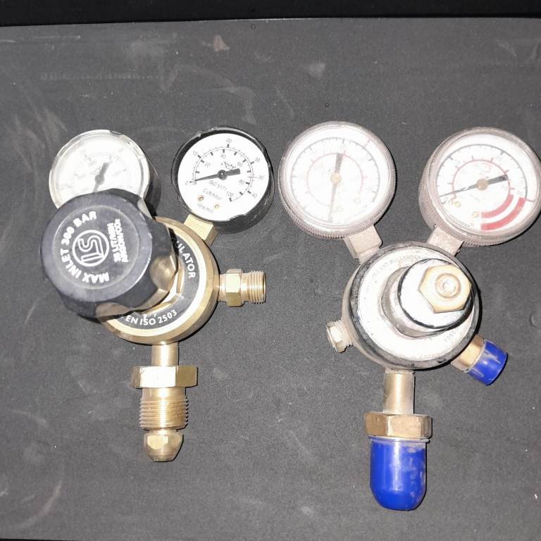 Welding Gas Bottle Regulators x2