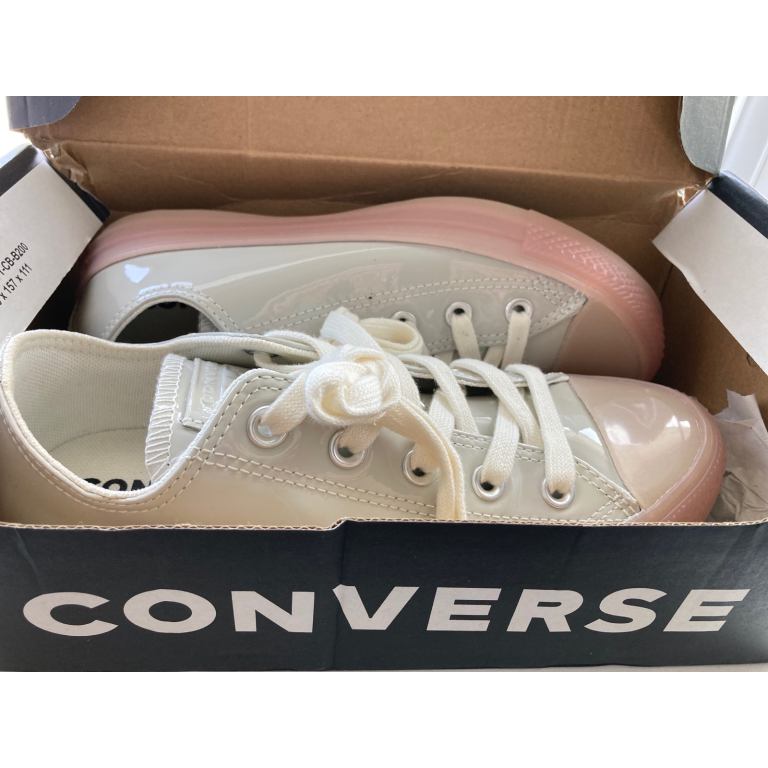 image for BRAND NEW Converse All Star patent shoes Uk 4 women’s/girls