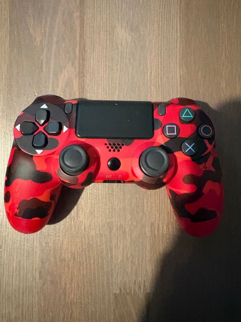 PS4 Red Camouflage DualShock controller 