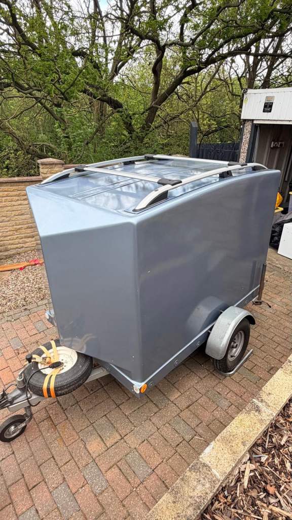 Unique box camping trailer