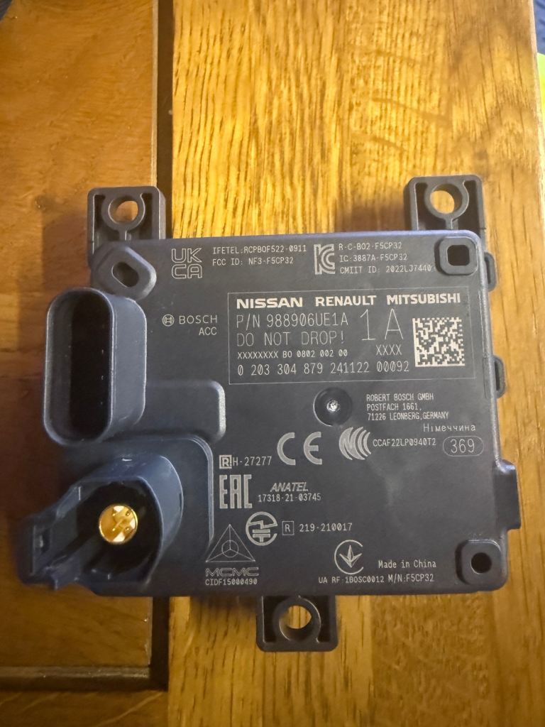 Front radar for Nissan Renault Mitsubishi 