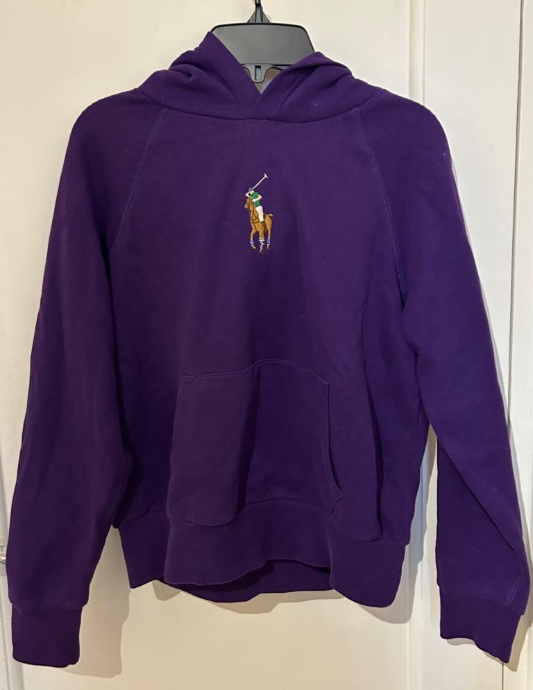 Ralph Lauren Purple Hoodie – Good Condition