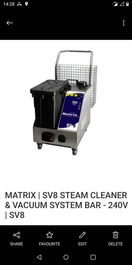 Matrix steam and carpet upholstery machine 