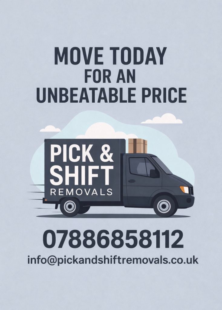 Pick & Shift Removals | House Removals | Waste Clearance | From £60/hr