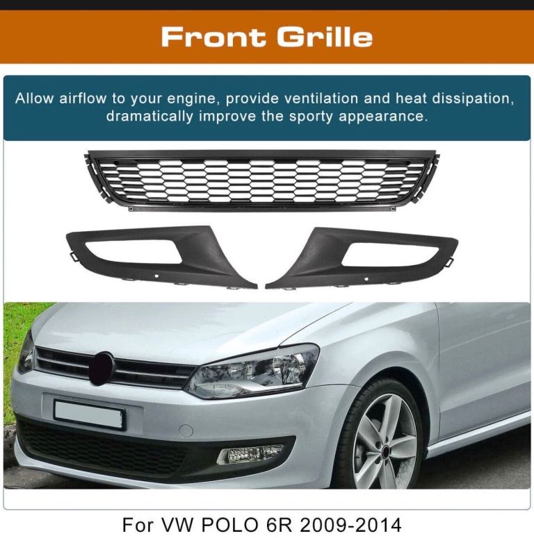 Vw front fog light grill
