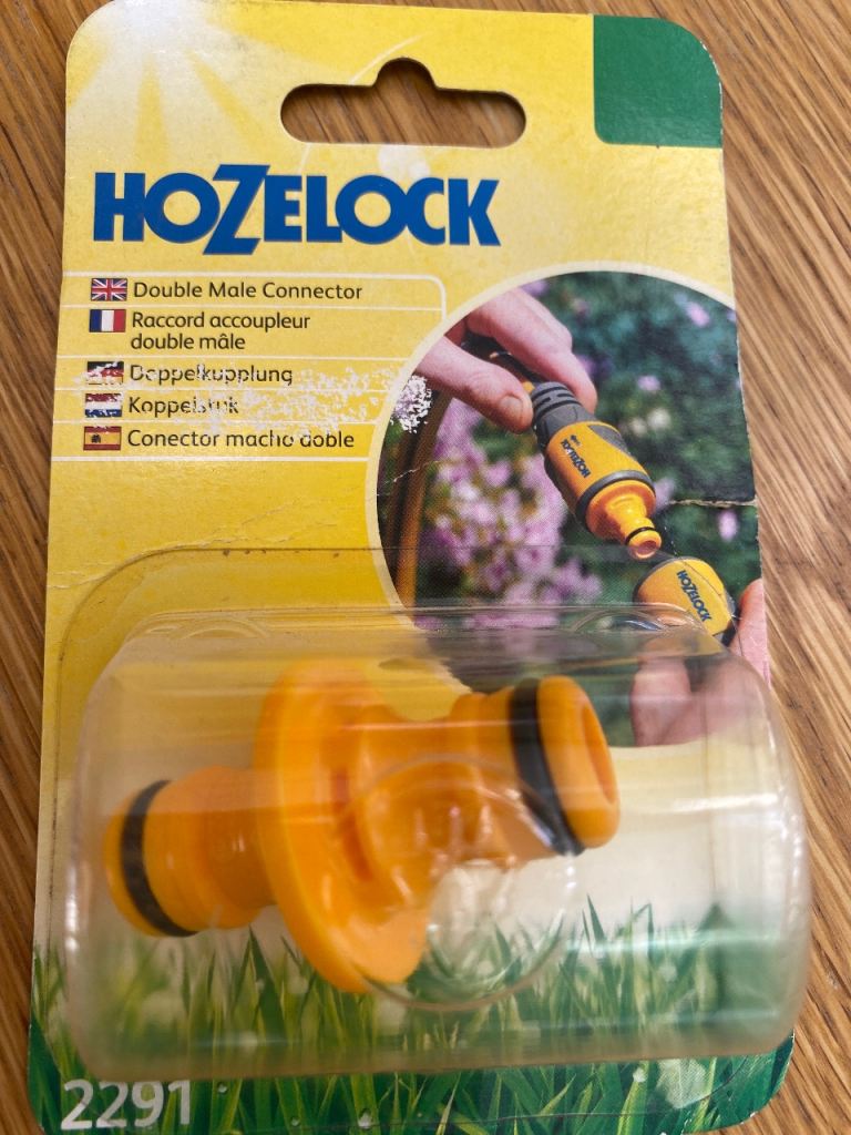 Hozelock Double Male Connector – Brand New