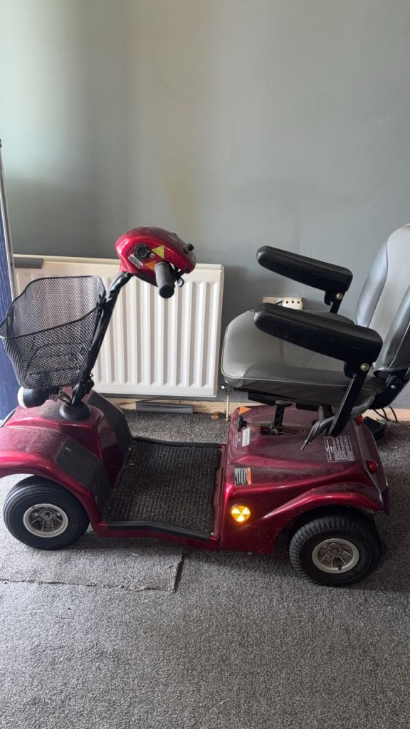 Red Mobility Scooter - Great Condition, Ready to Go
