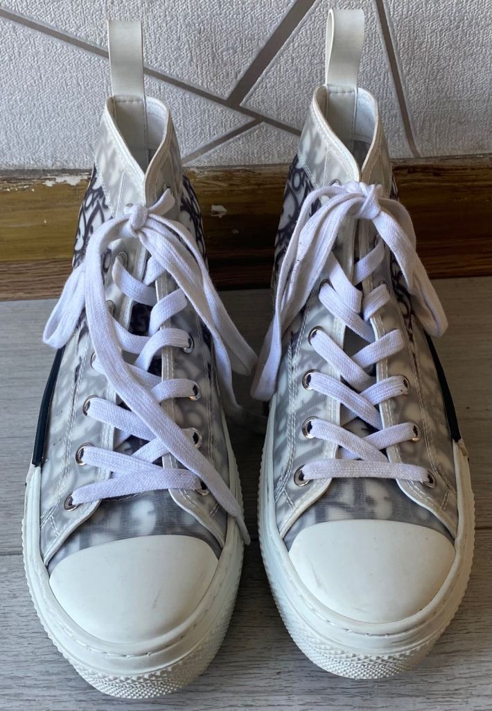 Dior B23 High-Top Sneakers – White, Size 39 EU
