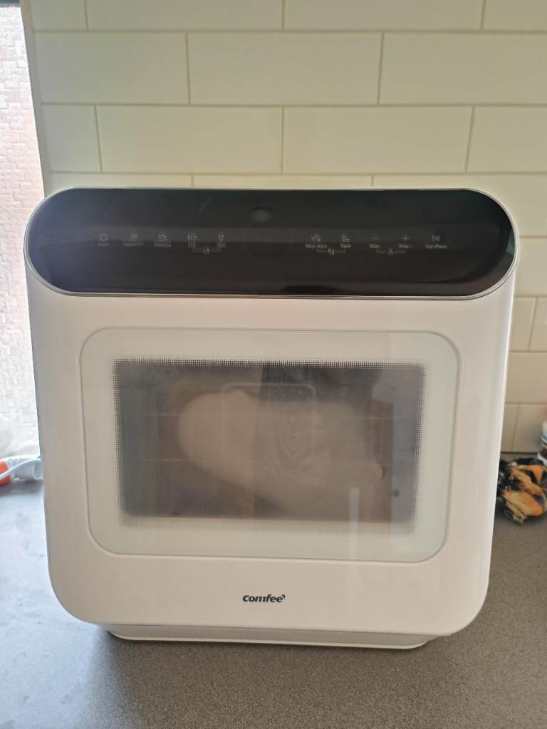 Comfee Mini Dishwasher - White, Good Condition