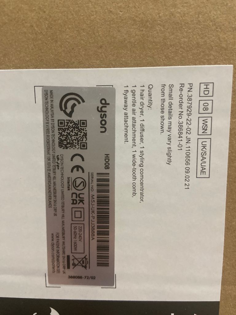 Dyson Supersonic™ hair dryer -HD08