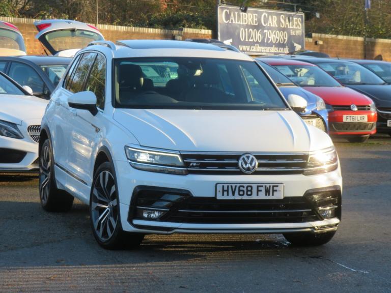 2018 Volkswagen Tiguan 2.0 TDi 150 R-Line 5dr DSG White ESTATE Diesel Automatic