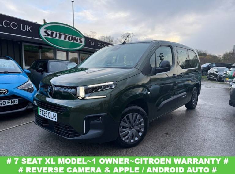 2025 Citroen Berlingo 100kW Plus XL 52kWh 5dr Auto [7 Seat] MPV ELECTRIC Automatic