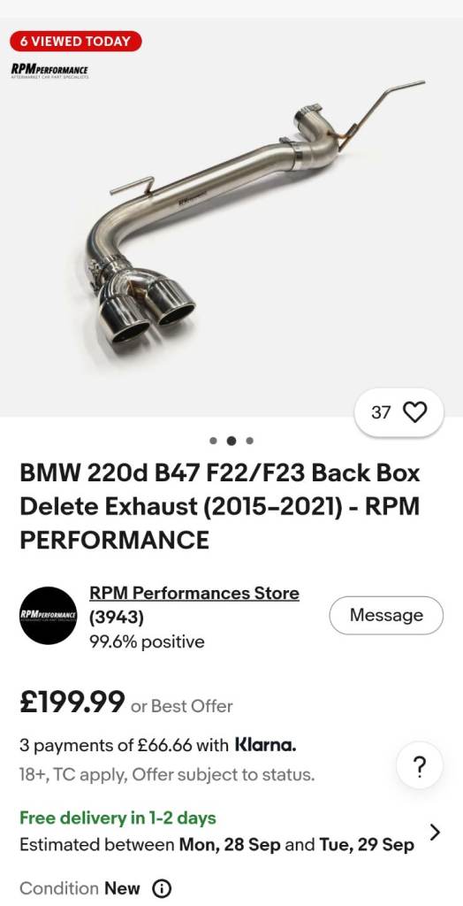 BMW 220d back box delete 