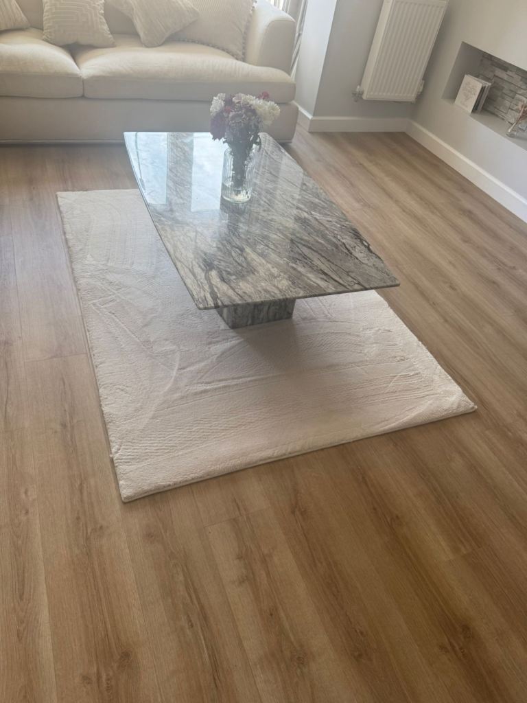 Stylish Marble Effect Coffee Table – Good Condition
