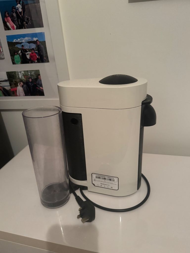 White Nespresso coffee machine