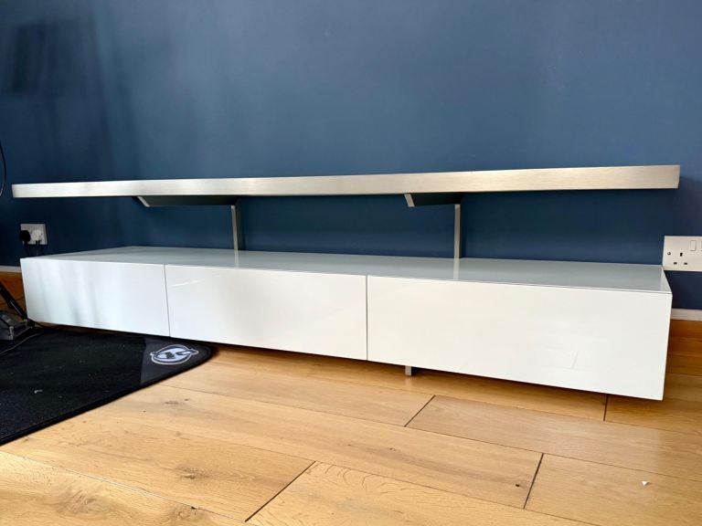 Floating shelf TV unit by Dwell