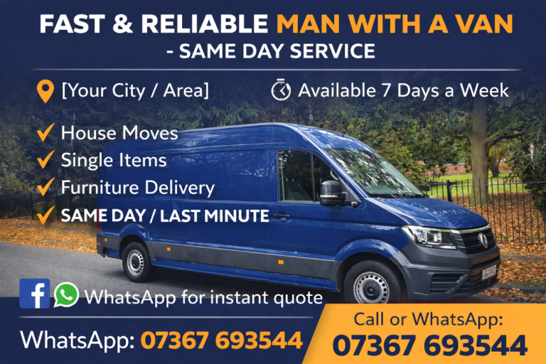 MAN AND VAN/ REMOVAL 🚚🚚 ((🚀 SAME DAY🚀))