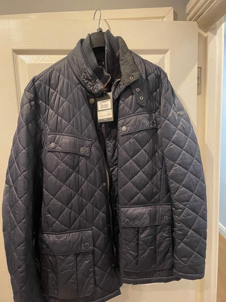 Barbour Mens Navy Coat