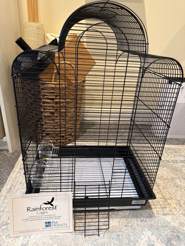 Rainforest Cages San Luis Bird Cage – Black – Like New