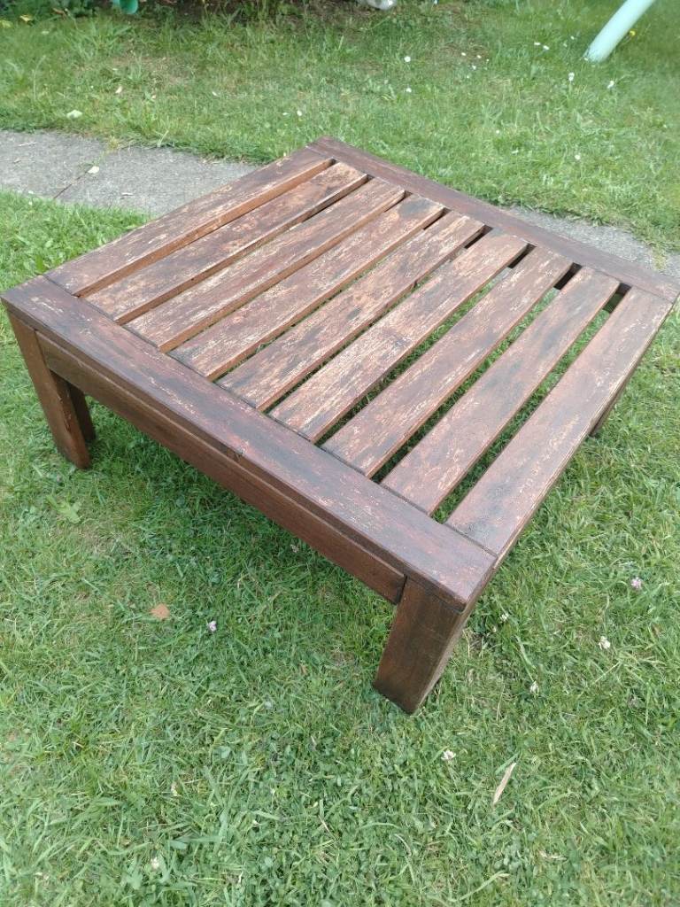Ikea wooden garden coffe table 